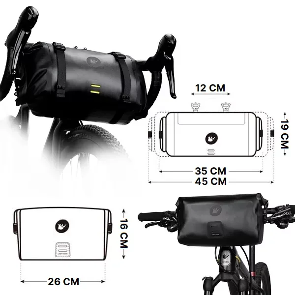 Bolsas Impermeables para Manillar de Bicicleta - Imagen 4