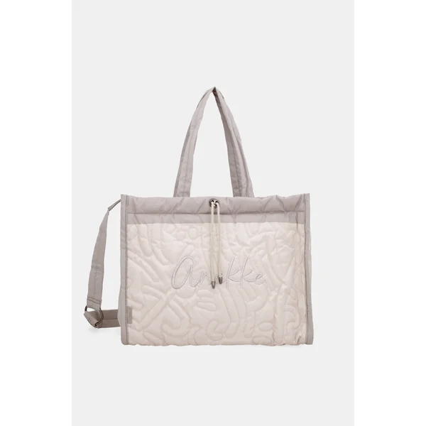 Bolso acolchado de playa blanco
