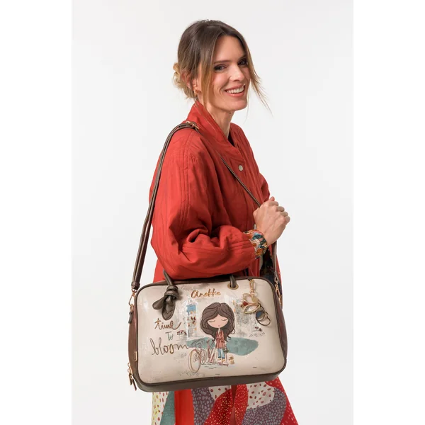 Bolso de asa corta cuadrado Tulip