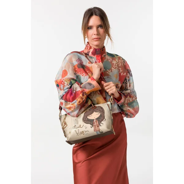 Bolso de asa corta y bandolera Tulip