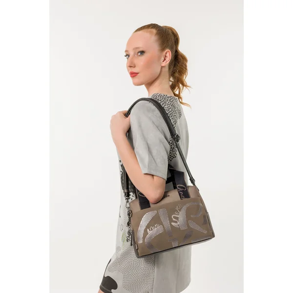 Bolso de asa Taupe