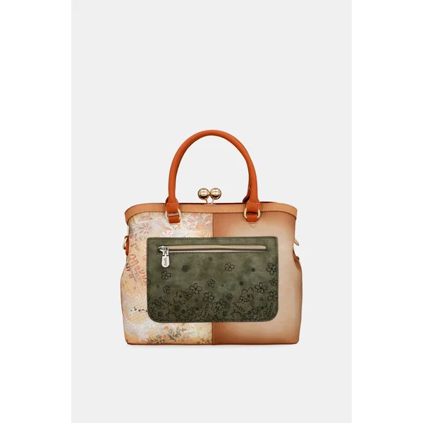Bolso de boquilla Peace & Love Camel - Imagen 3