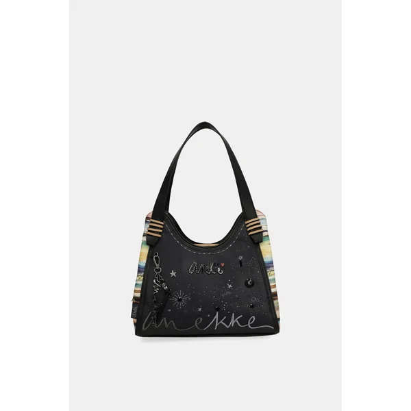 Bolso de hombro azul marino Studio