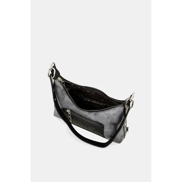 Bolso de hombro negro Crust - Imagen 4