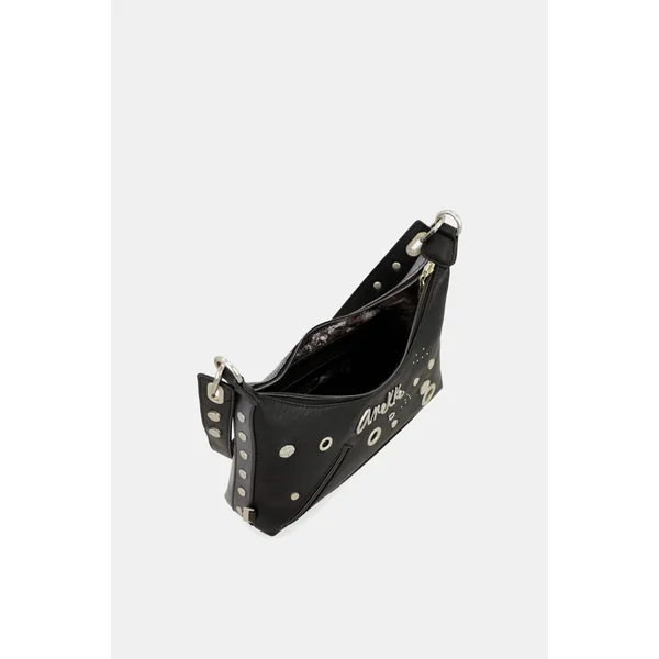 Bolso de hombro negro Crust - Imagen 5