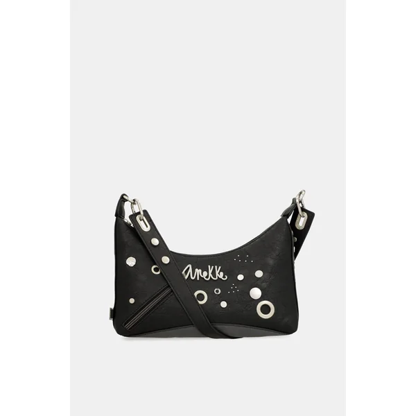 Bolso de hombro negro Crust - Imagen 7