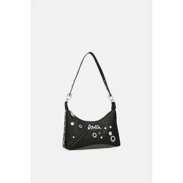 Bolso de hombro negro Crust - Imagen 8