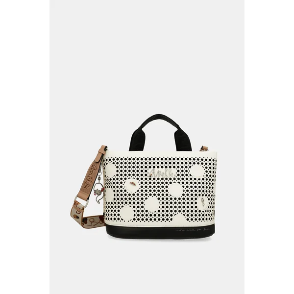 Bolso de mano con bandolera Lunares