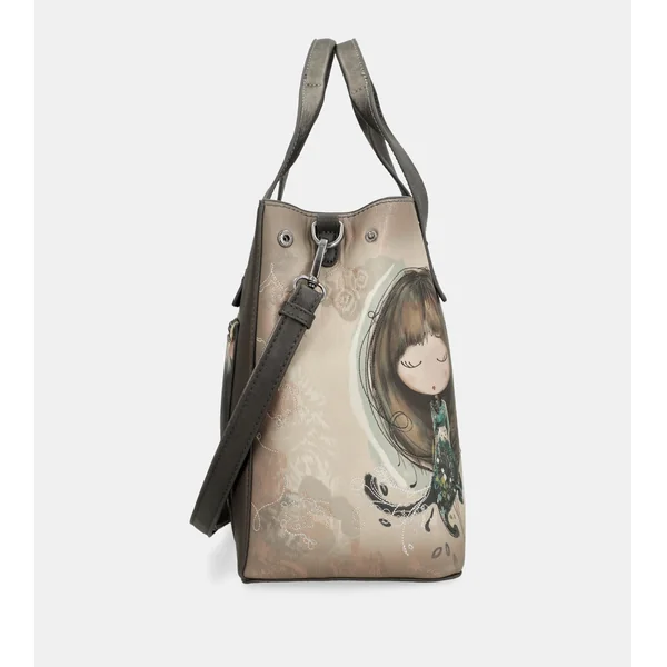 Bolso de mano con bandolera Real - Imagen 9