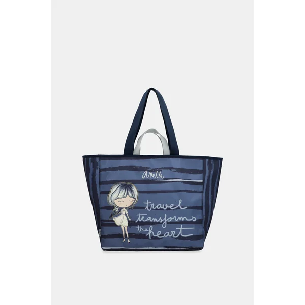 Bolso de playa grande azul