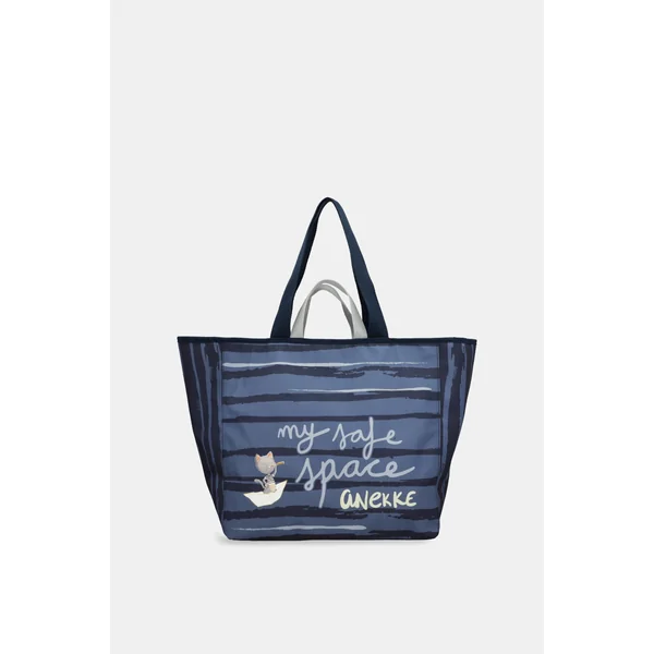 Bolso de playa grande azul - Imagen 6