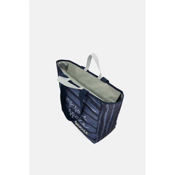 Bolso de playa grande azul - Imagen 7