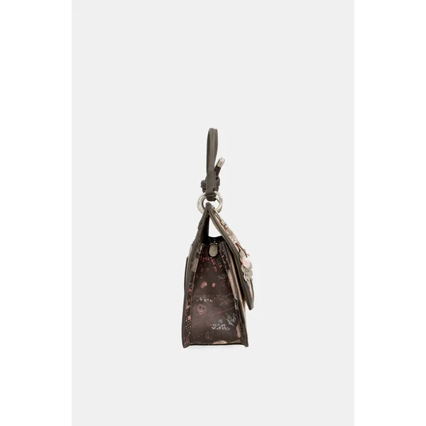 Bolso de solapa Peace & Love rosa - Imagen 4
