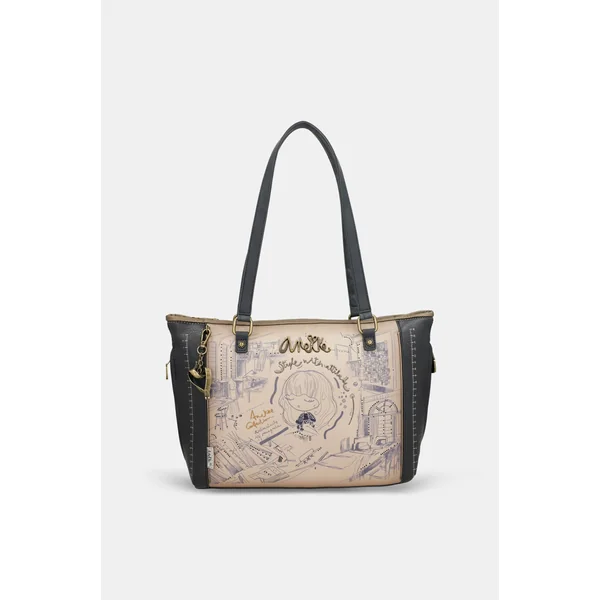 Bolso shopper con bandolera Studio