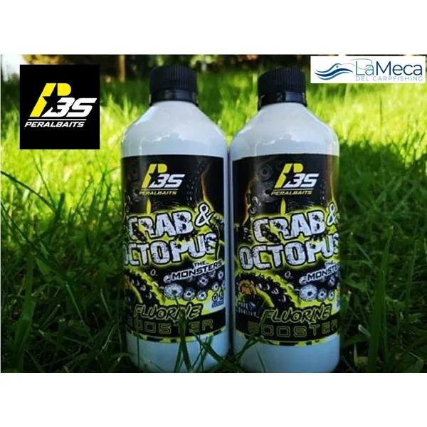 BOOSTER FLUORINE CRAB & OCTOPUS PERALBAITS 500 ML