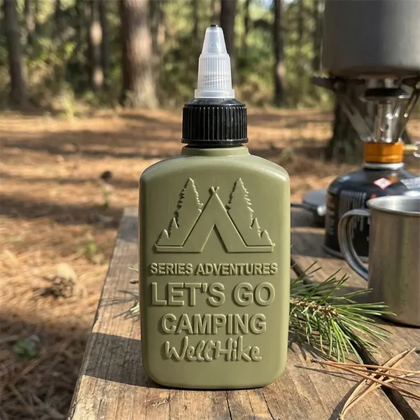 Botella exprimible de aceite de 100 ml para camping