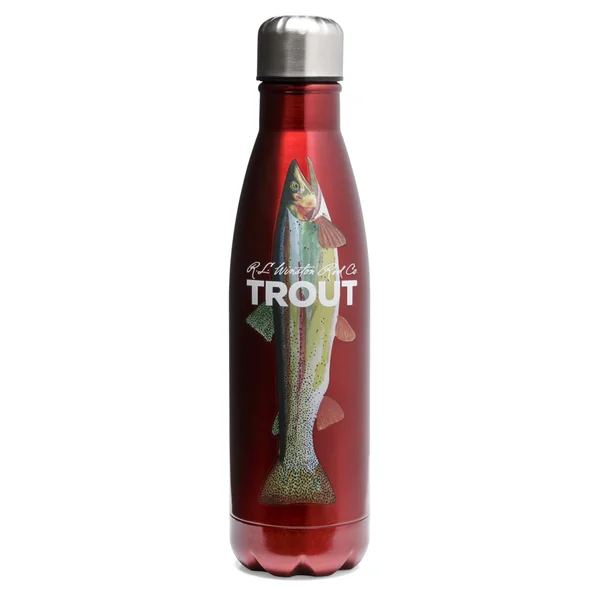 Botellas de agua de acero Winston Trout botella roja