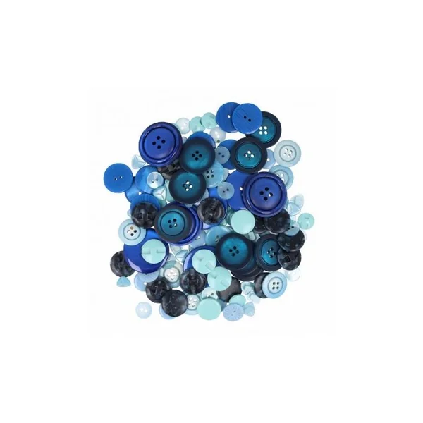 Botones Azules surtidos