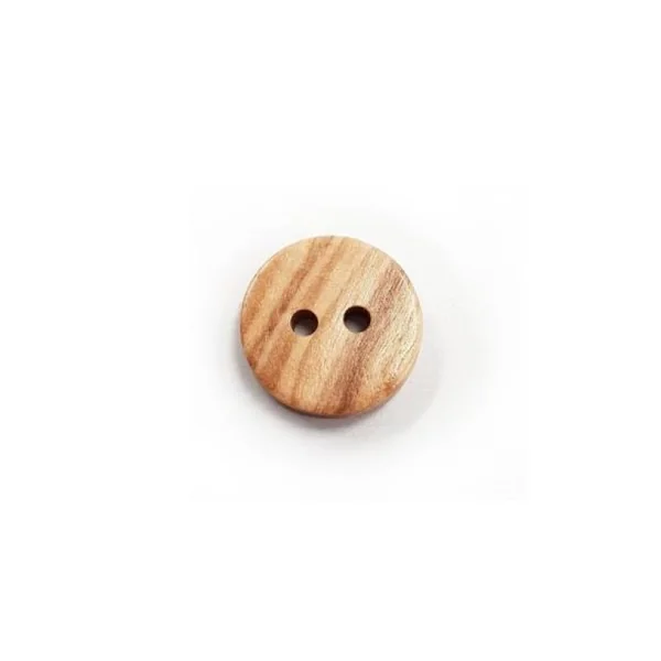 Botón de Madera Liso - 2 Agujeros