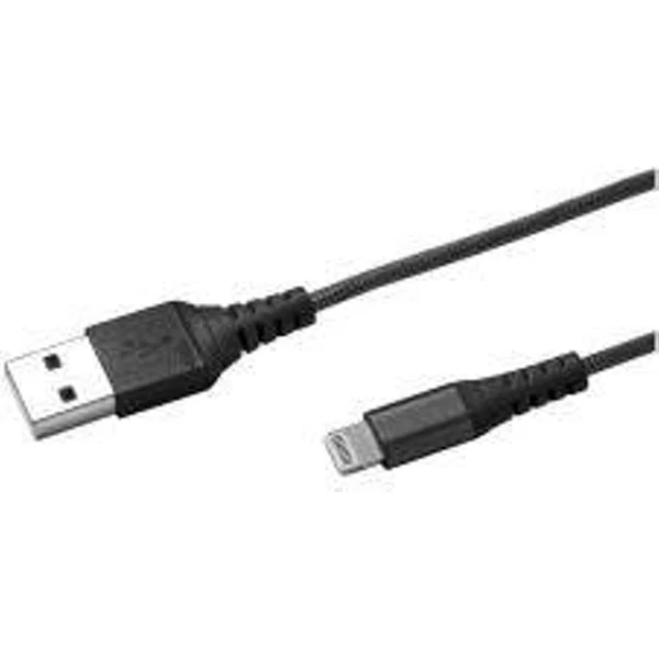 Cable CELLY USBLIGHTNYL25BK USB A Lightning Negro 0.25 m