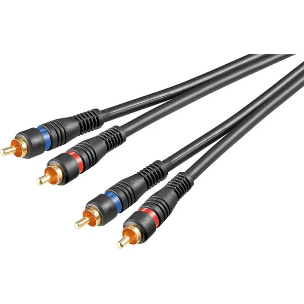 Cable de Audio GOOBAY (2 m - Negro)