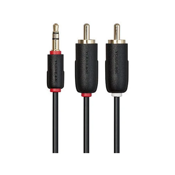 Cable de Audio TECHLINK (3 m - Negro)