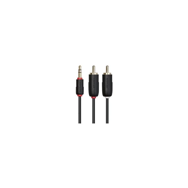 Cable de Audio TECHLINK (3 m - Negro) - Imagen 2