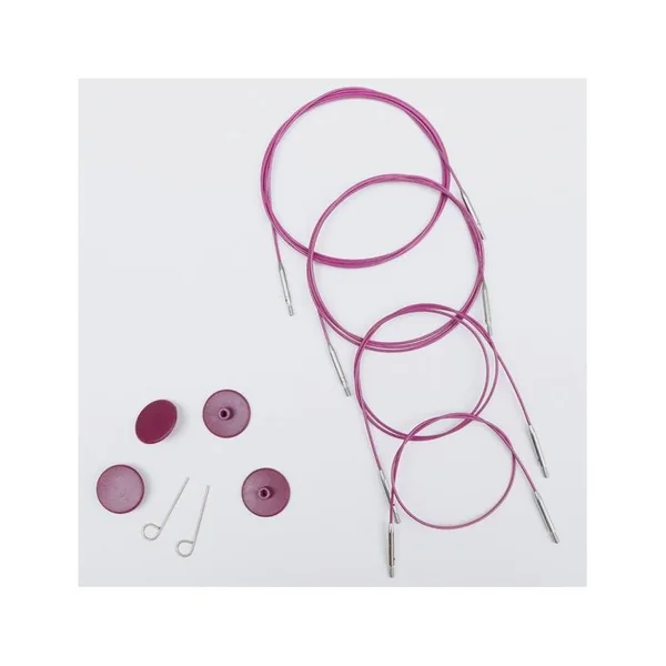 Cable Fijo Intercambiable para Aguja Circular Morado KnitPro
