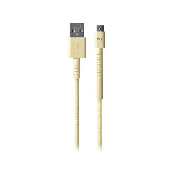 Cable FRESH 'N REBEL Fabriq (USB - MicroUSB - 3 m - Amarillo)