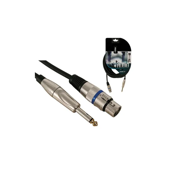 Cable Jack 6.35Mm Macho Mono / Xlr Hembra10M Hqpower