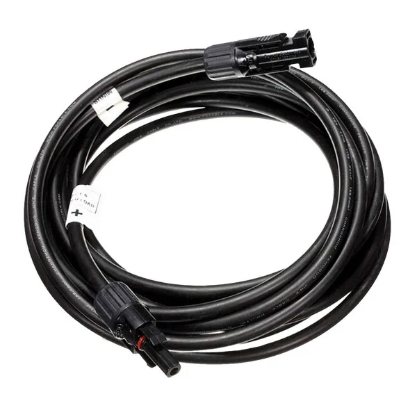 Cable solar de 6 mm, conectores MC4 macho/hembra 5 metros