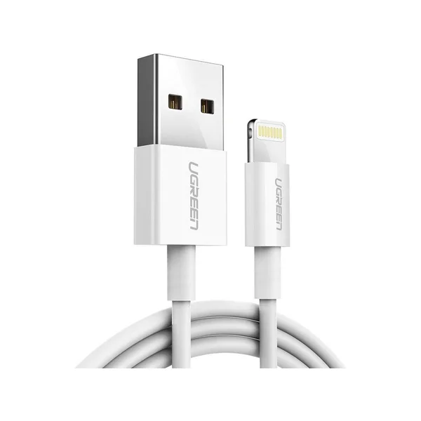 Cable UGREEN (Lightning - 2m - Blanco)