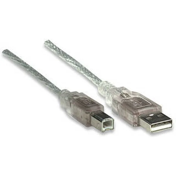 Cable USB MANHATTAN USB A/USB B 3 m Macho/Macho