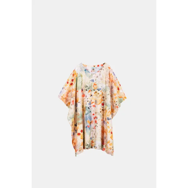 Caftán estampado naturaleza