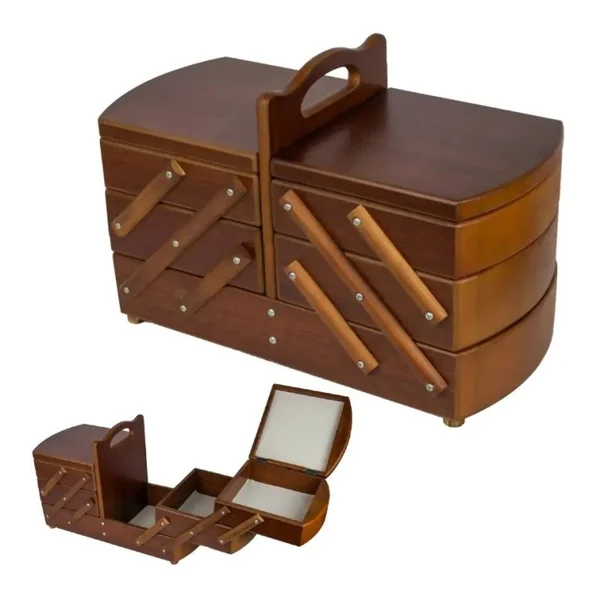 Caja costurero madera 41,5 x 21 x 21 cm