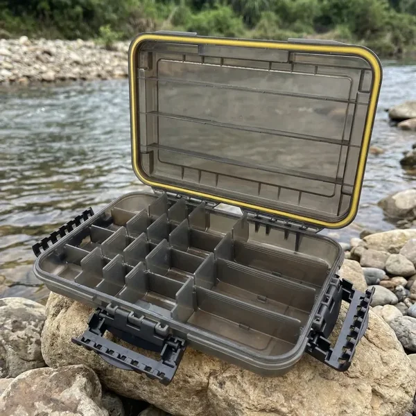 Caja de aparejos de pesca impermeable
