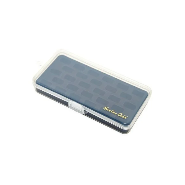 Caja plástico para 28 canillas negro