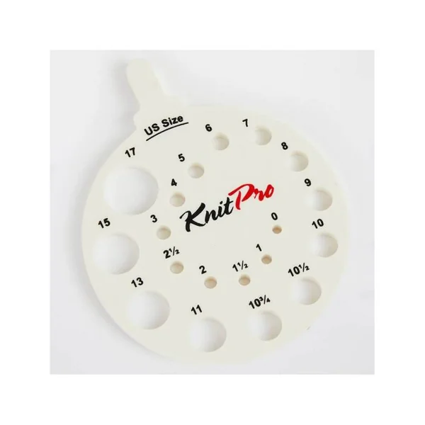 Calibrador Crema de Agujas Redondo para Tejido - KnitPro