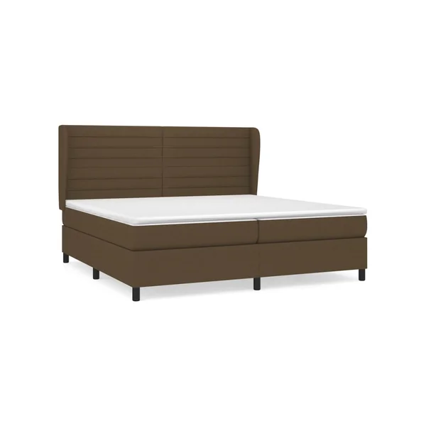 Cama Box Spring VIDAXL Marrón Tela (200x200 cm)
