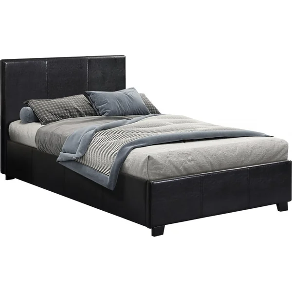 Cama com baú "Carla" - 90 x 190 cm - Preto