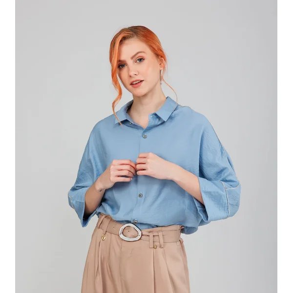Camisa azul - Imagen 2