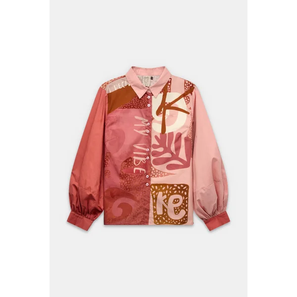 Camisa de manga larga estampada