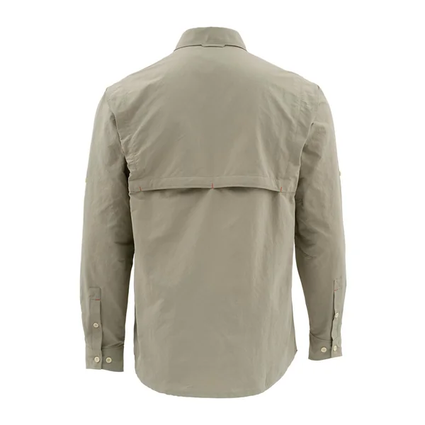 Camisa Simms Guide Solid LS Shirt caqui oscuro - Imagen 2
