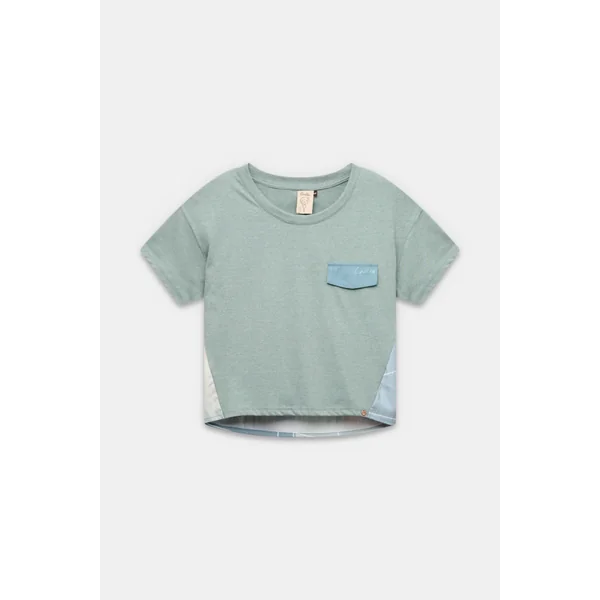 Camiseta de manga corta azul