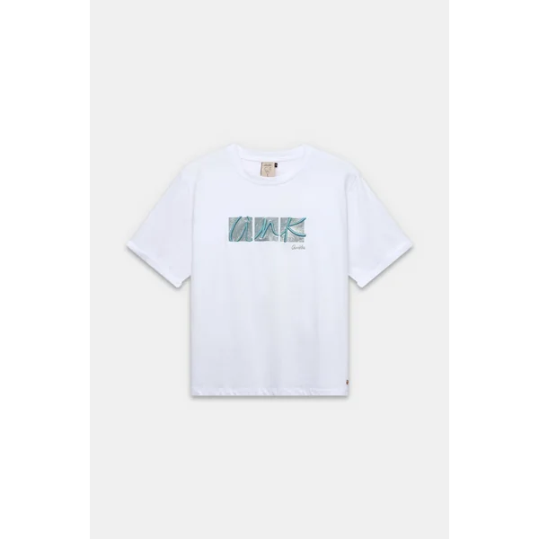 Camiseta de manga corta blanca