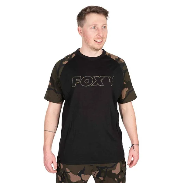 CAMISETA FOX BLACK CAMO OUTLINE talla L - Arapaima Fishing