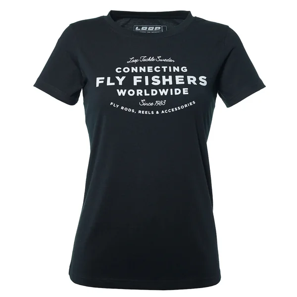 Camiseta Loop W's Connecting Fly Fishers Worldwide black