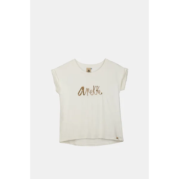 Camiseta manga corta blanca con logo