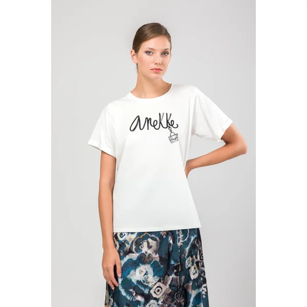 Camiseta manga corta blanca Studio