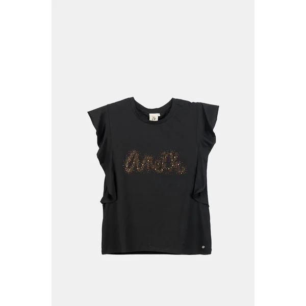 Camiseta manga corta con brillo Anekke